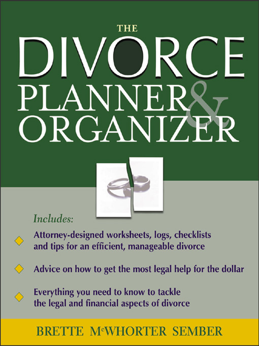 Title details for The Divorce Organizer & Planner by Brette Sember - Available